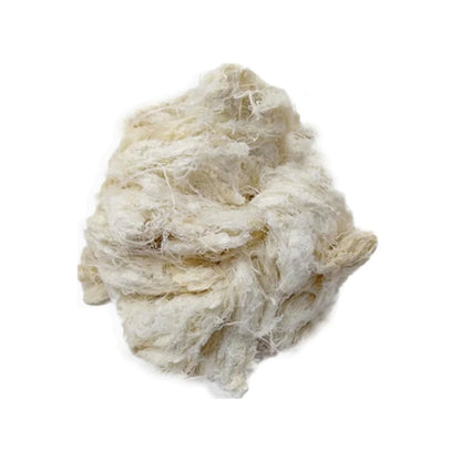 Estopa blanca fibrosa para trabajos de limpieza, pulido y absorción en ferretería