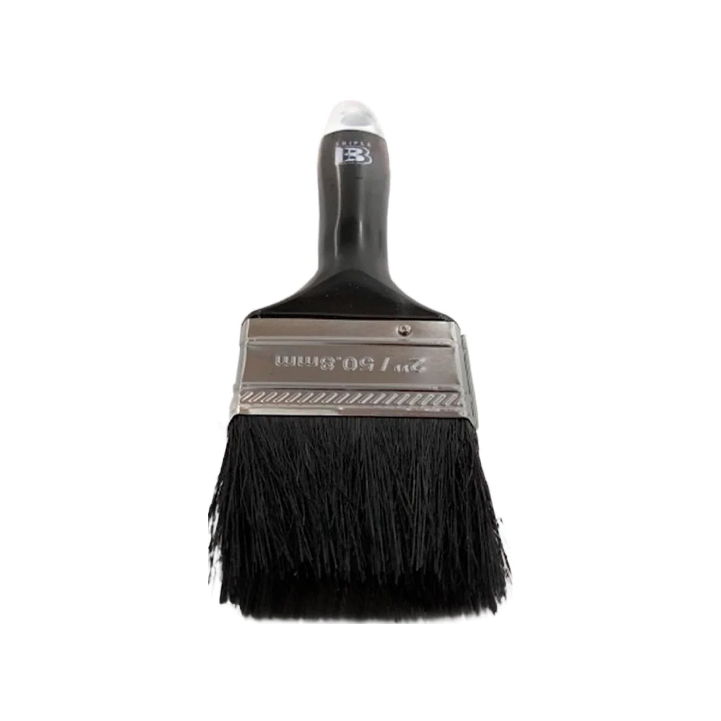 Brocha de pintura Triple B de 2 pulgadas (50.8mm) con cerdas y mango negros para acabados profesionales