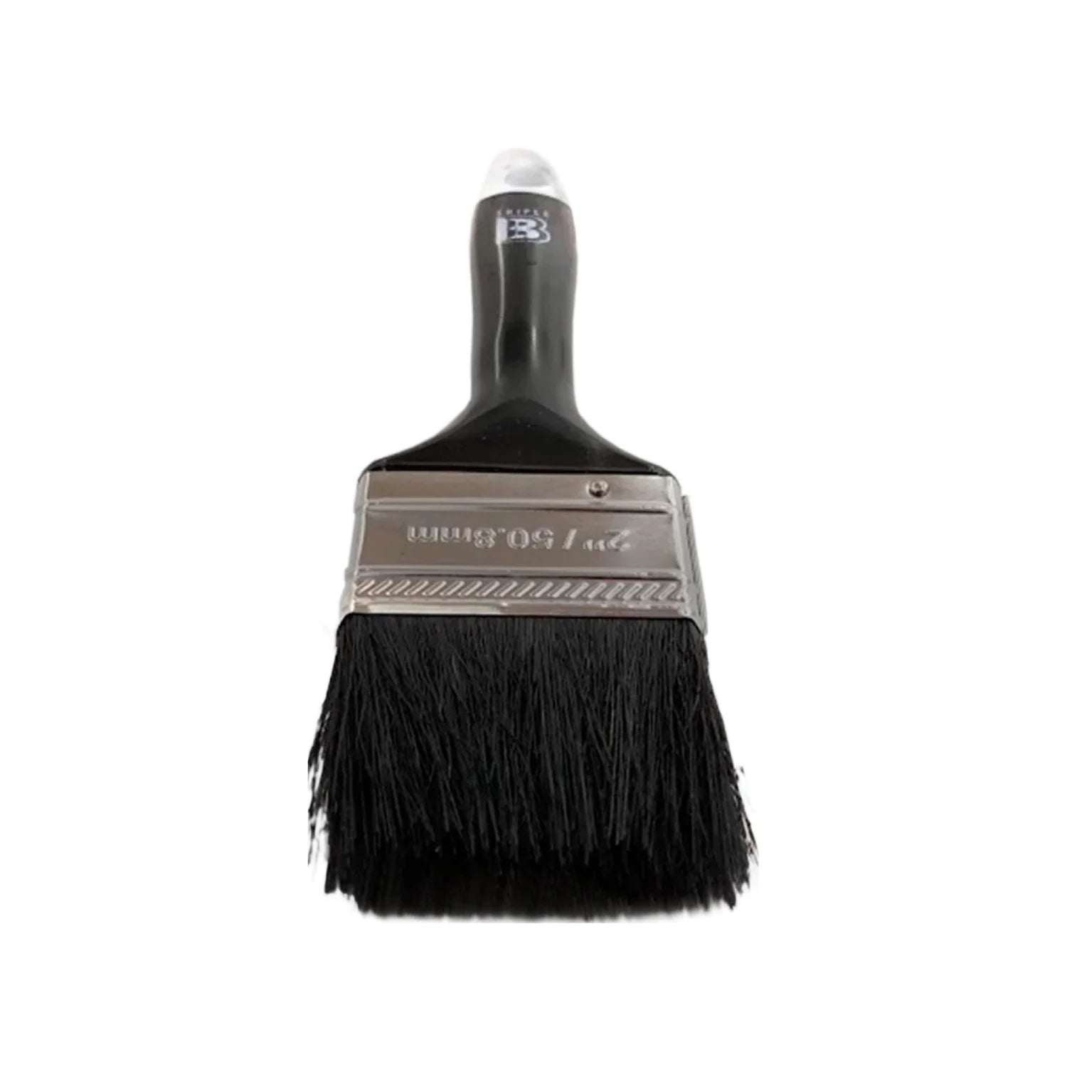 Brocha de pintura Triple B de 2 pulgadas (50.8mm) con cerdas y mango negros para acabados profesionales