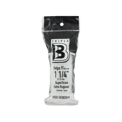 Felpa para rodillo Triple B 9" x 1 1/4" para superficies extra rugosas de uso general