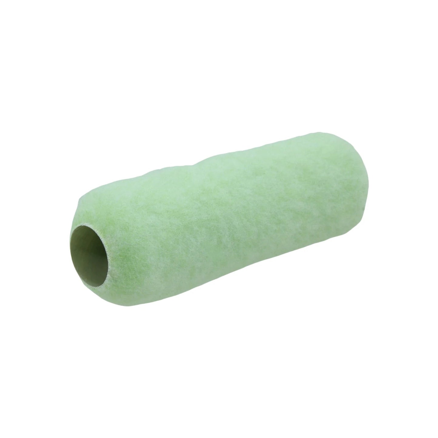 Repuesto de rodillo de pintura de felpa 9" x 3/4", verde claro, ideal para superficies semirrugosas.