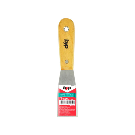 Espátula 1 1/2" mango de madera Byp EMF15
