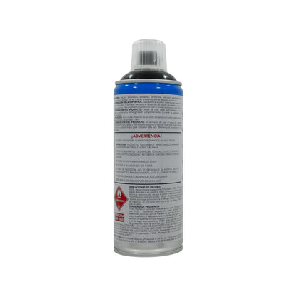 Pintura en aerosol acrílica negro satinado 400ml para trabajos de ferretería y hogar