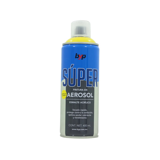 Pintura amarillo canario acrílico 400 ml Byp Súper ACAS00