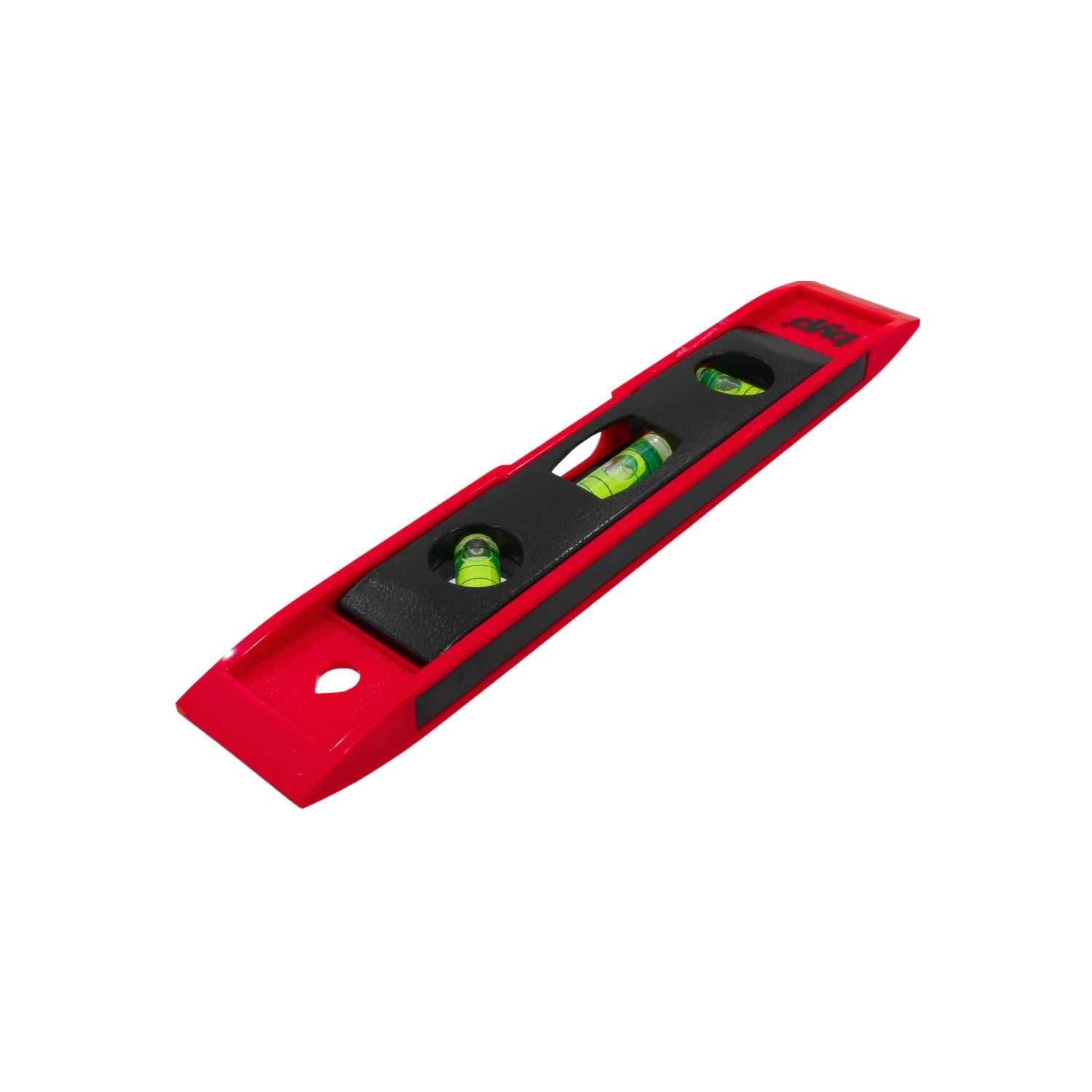 Nivel torpedo Byp rojo y negro de 9 pulgadas con 3 burbujas de nivelación, herramienta de medición precisa