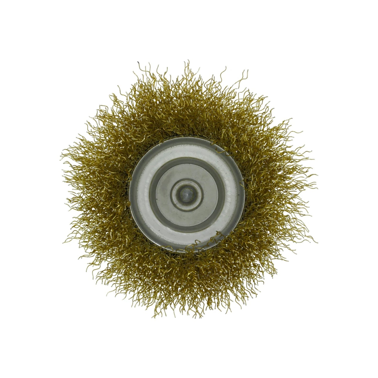 Carda circular de alambre de latón para taladro, ideal para limpieza, óxido y desbaste en metal
