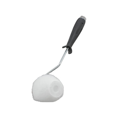 Rodillo de pintura blanco 3 3/4 pulgadas uso general, mango ergonómico negro
