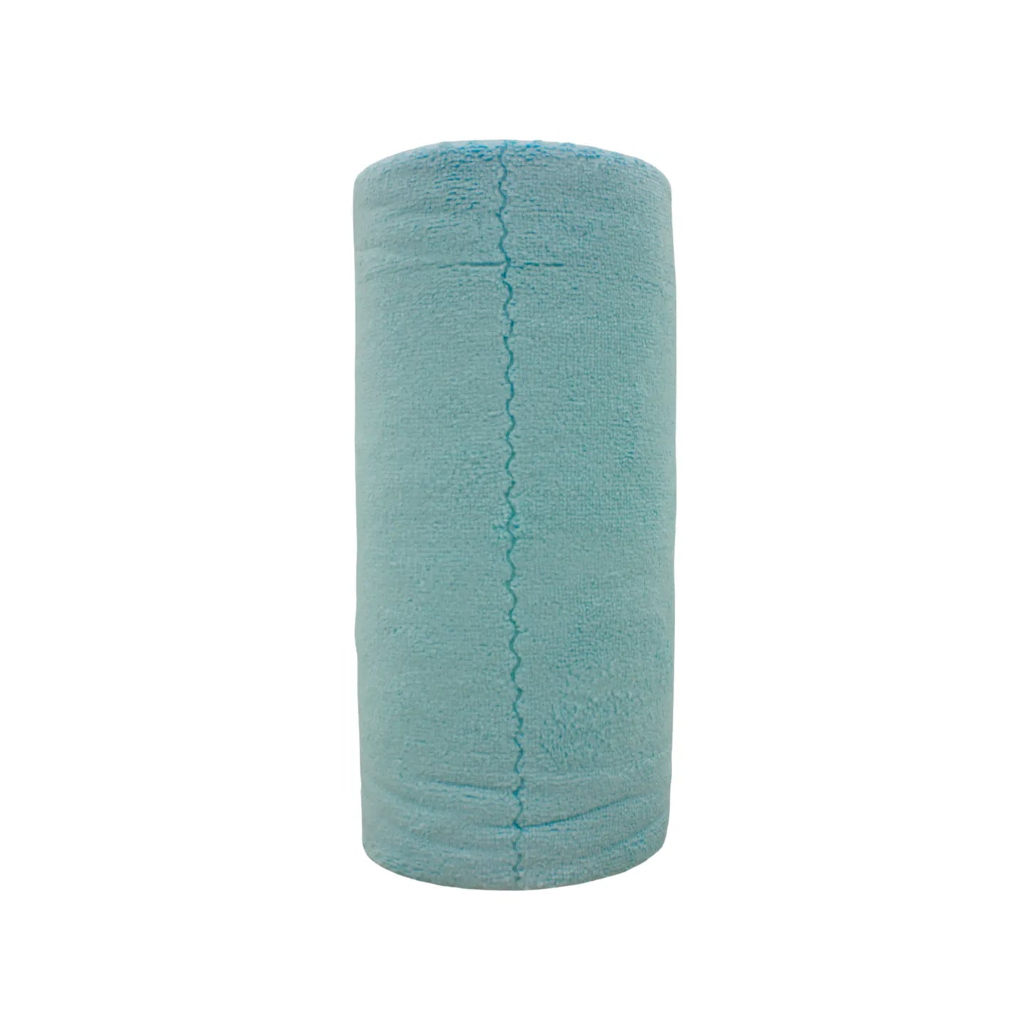 Rollo de paño microfibra azul claro 55 piezas para limpieza profunda en ferretería y hogar