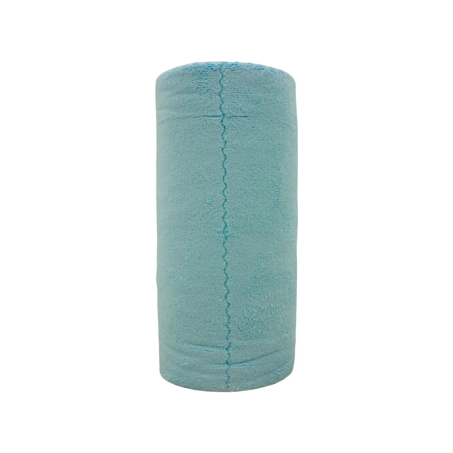 Rollo de paño microfibra azul claro 55 piezas para limpieza profunda en ferretería y hogar