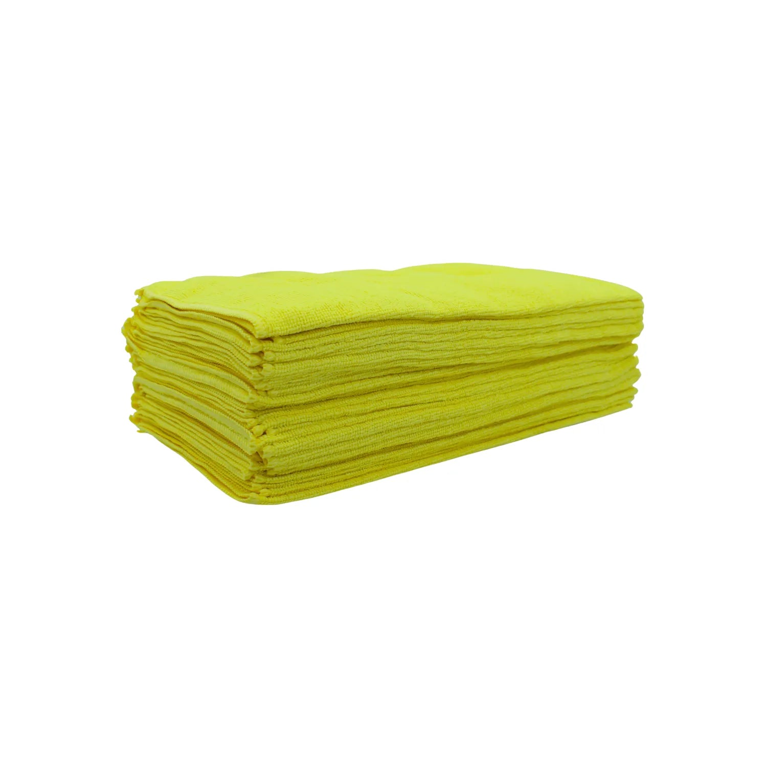 Paquete de 36 toallas de microfibra amarillas 40x40 cm, para limpieza de auto, hogar y bricolaje