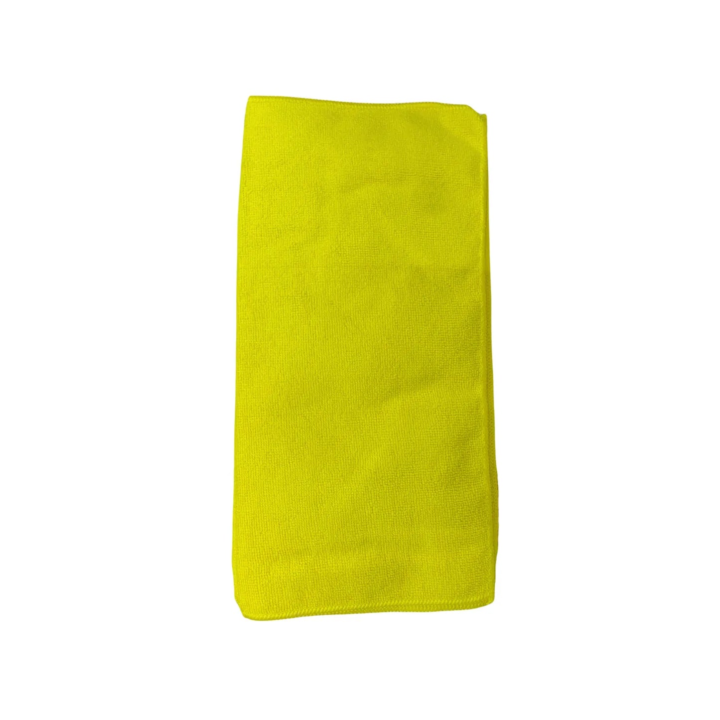Paño de microfibra amarillo brillante doblado, para limpieza de autos, hogar o taller