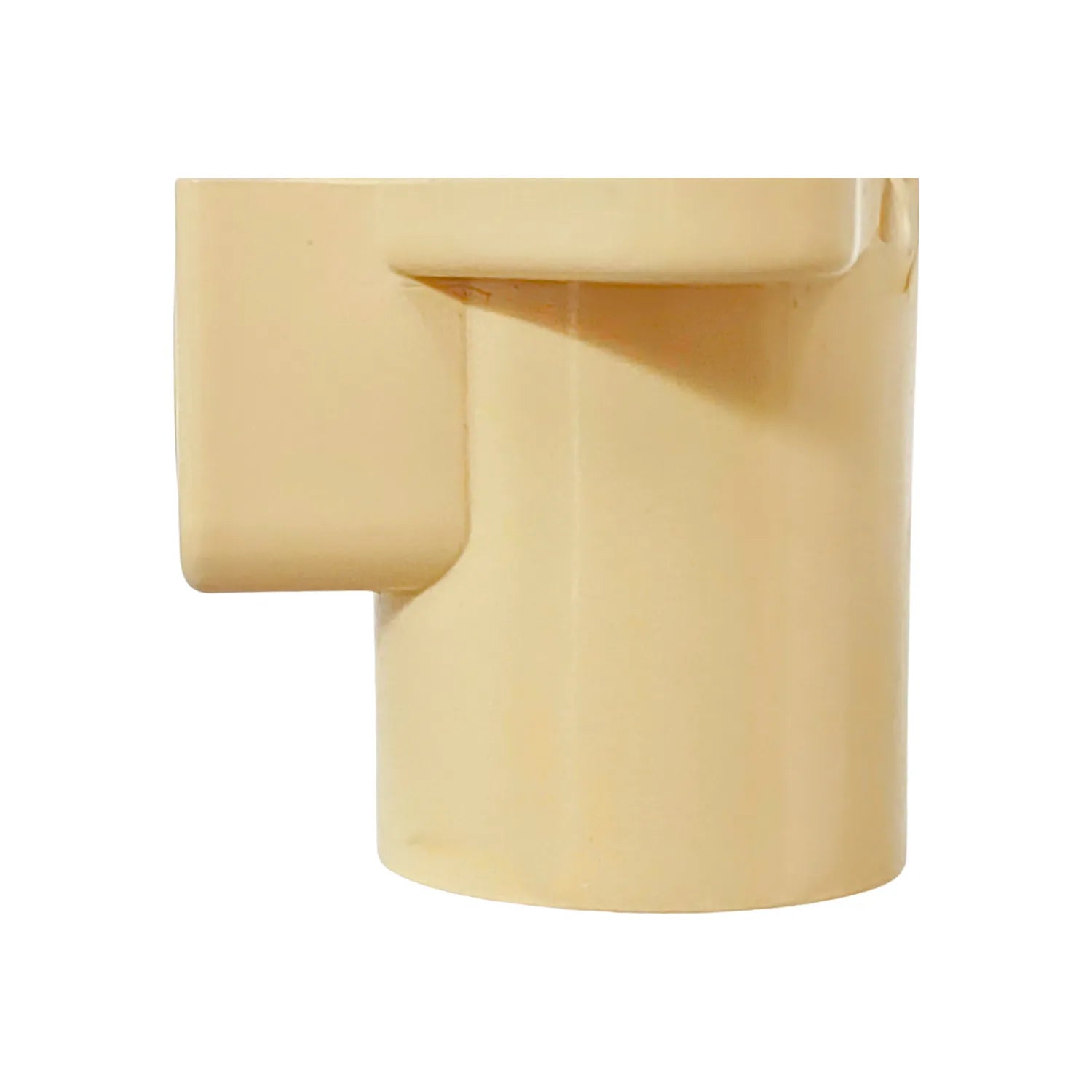 Tee CPVC beige para tubería de agua caliente, accesorio de fontanería resistente a corrosión y alta presión