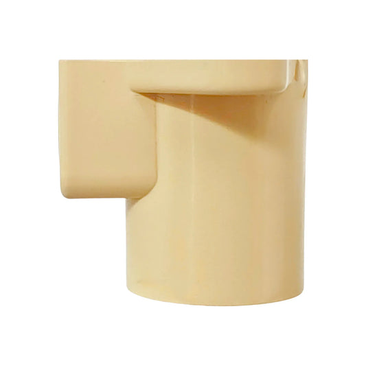 Tee CPVC beige para tubería de agua caliente, accesorio de fontanería resistente a corrosión y alta presión