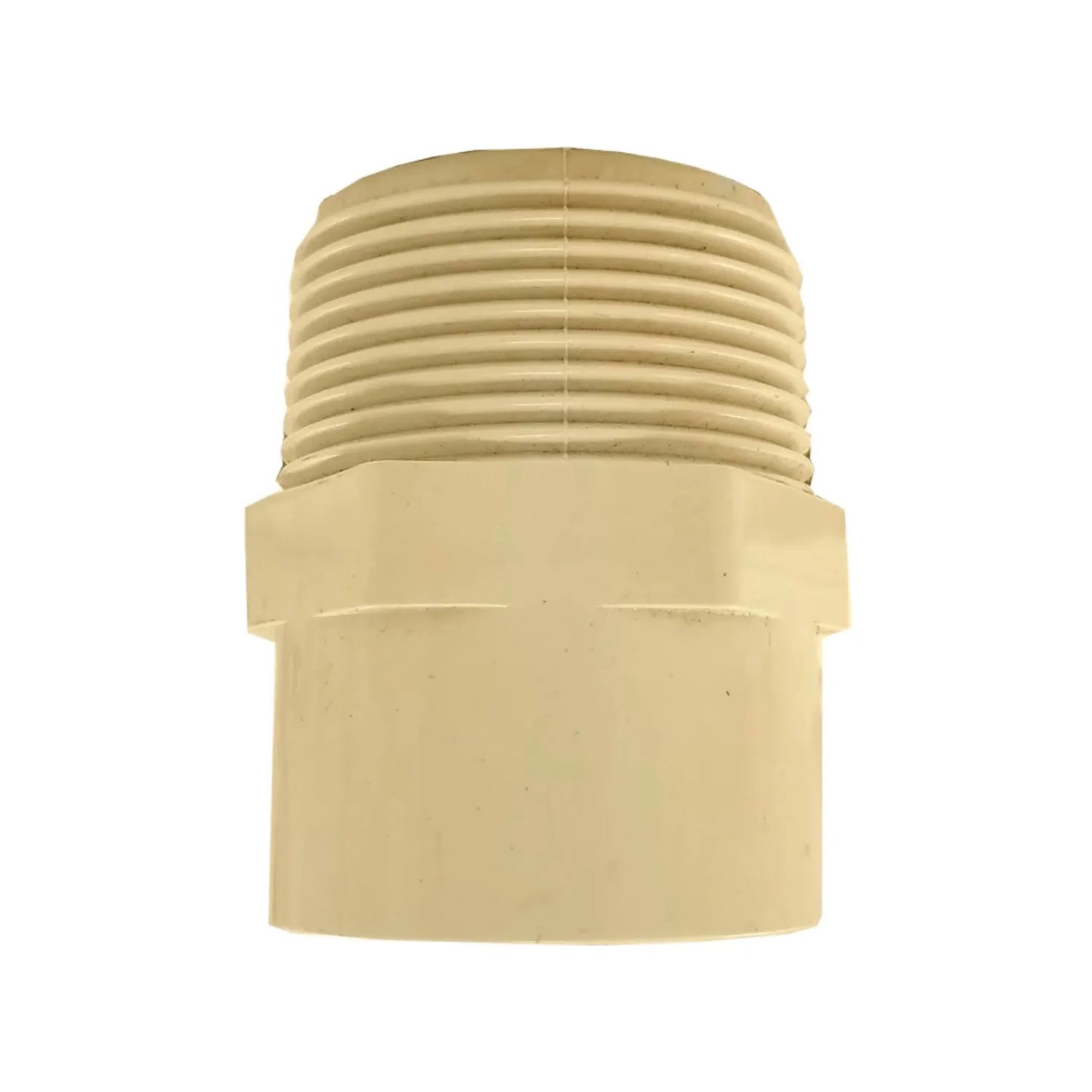 Adaptador CPVC rosca macho 1/2" (13mm) para unir tuberías, accesorio de plomería beige