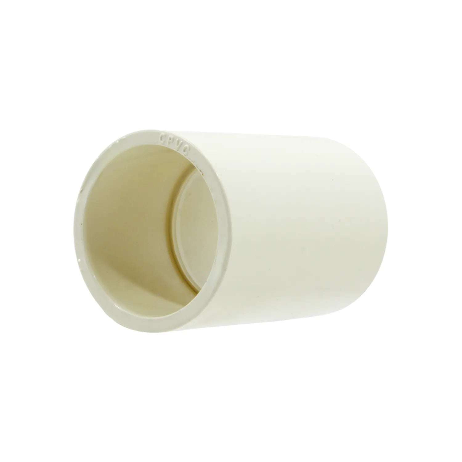 Cople de unión CPVC de 1/2 pulgada (13 mm) para tubería de agua, resistente, color crema claro