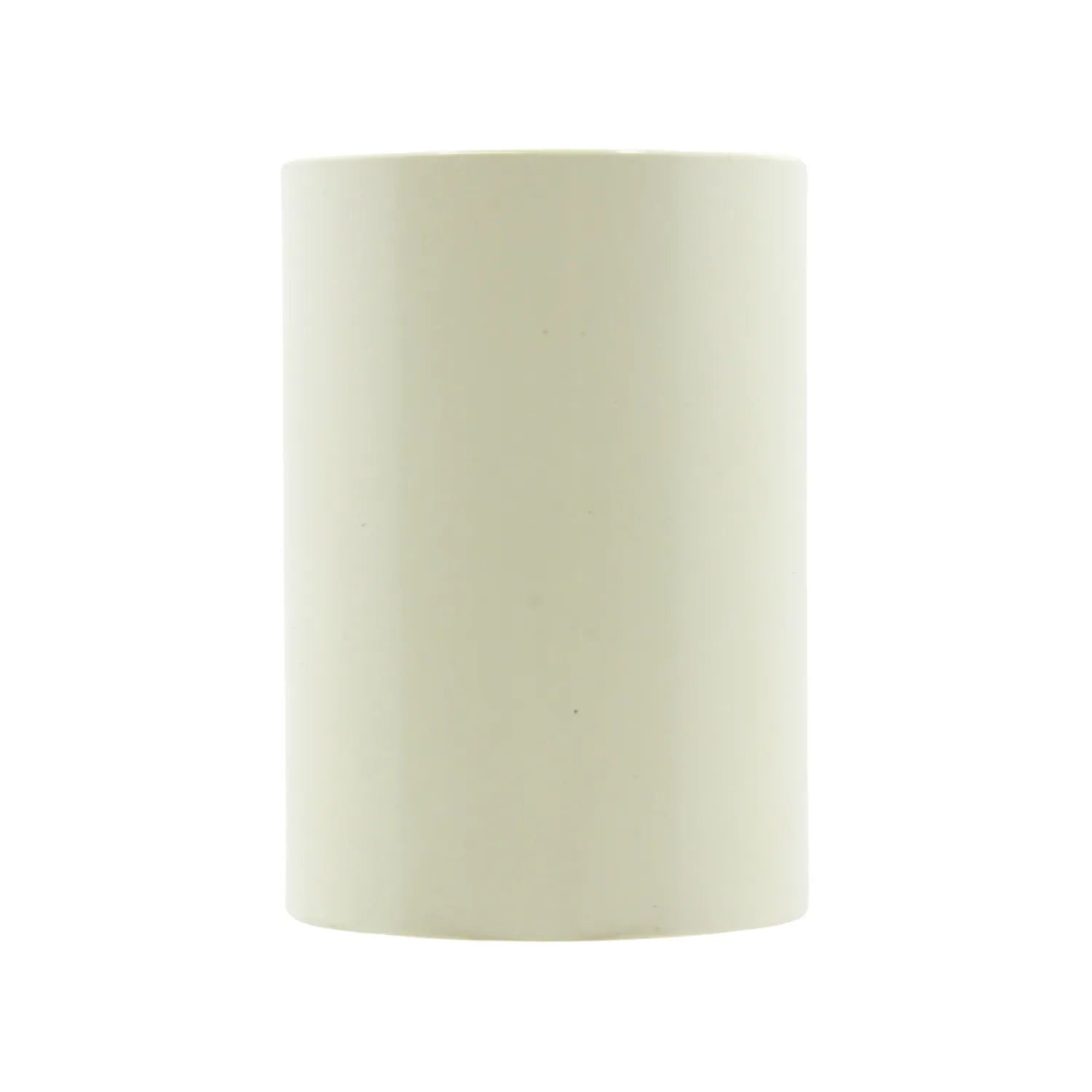 Cople CPVC 1/2" (13 mm) para uniones de tubería de agua, color crema.