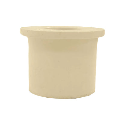 Bushing reductor CPVC crema de 3/4 a 1/2 pulgada para fontanería
