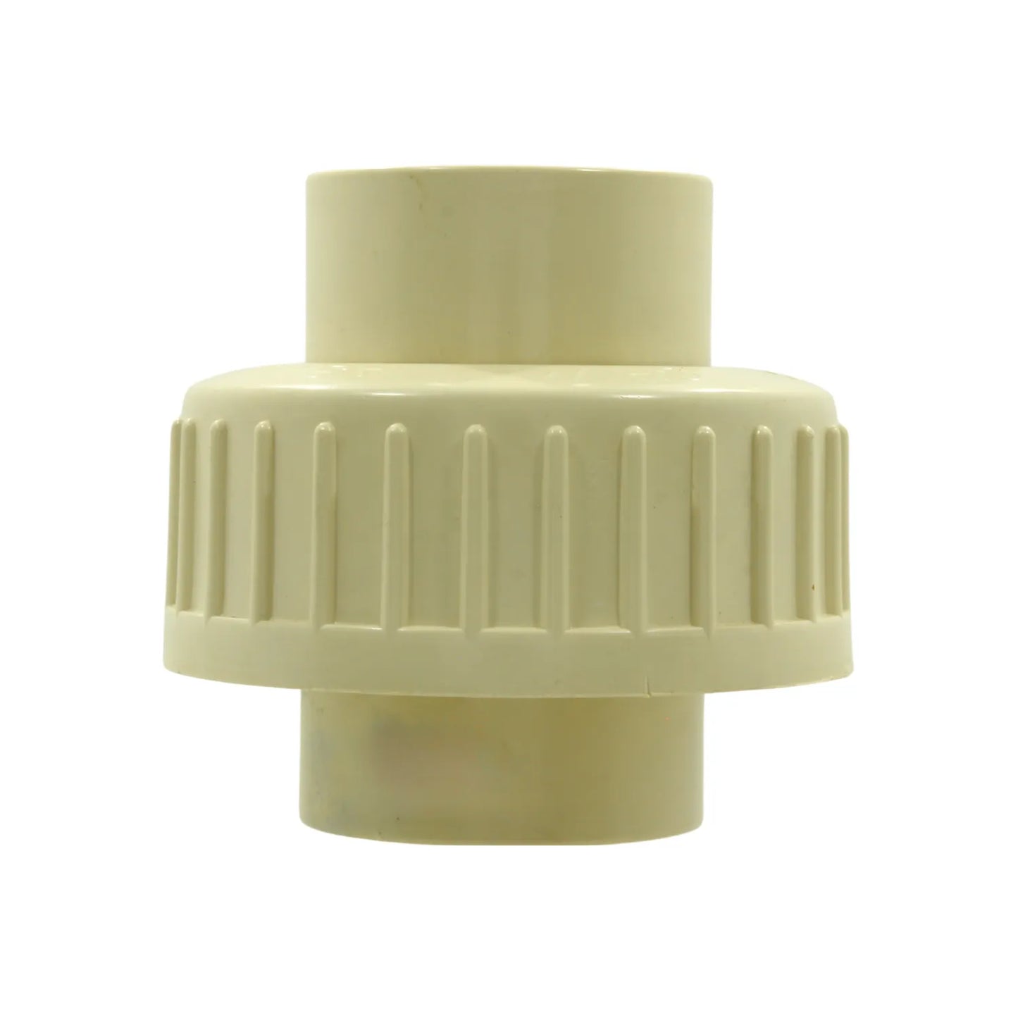 Tuerca unión CPVC 1 pulgada (25mm) color crema para conexiones de fontanería y tuberías