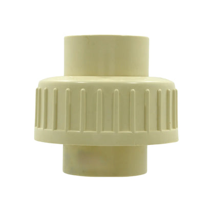 Tuerca unión CPVC 1 pulgada (25mm) color crema para conexiones de fontanería y tuberías