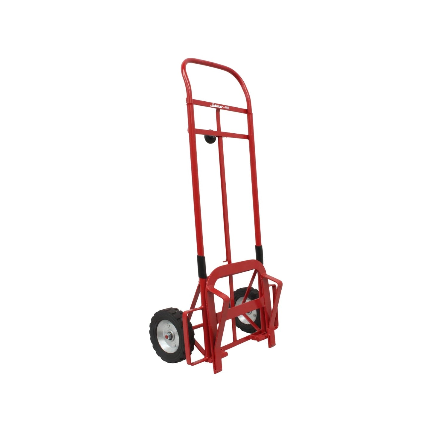 Carretilla de mano Jolmar MINI roja. Diablo de carga compacto para maletero y transporte ligero.
