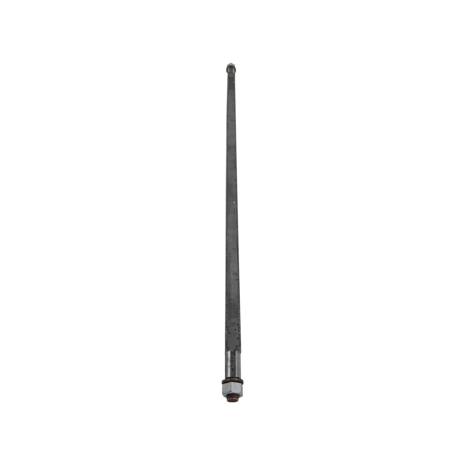 Eje metálico para diablo 70 cm, roscado con tuerca, para baleros de 5/8 pulgadas