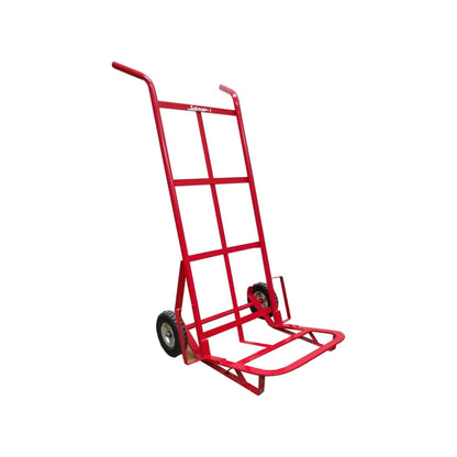 Diablo de carga Jolmar-2 rojo, carretilla de mano de metal resistente para mover objetos pesados hasta 200kg.