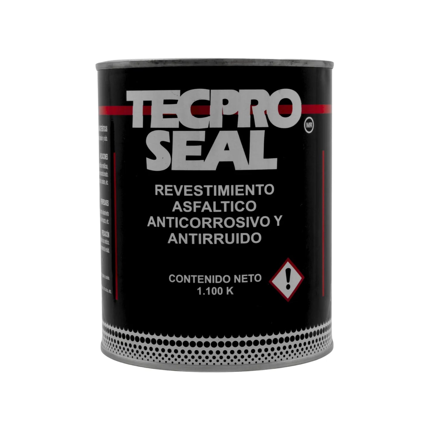 Revestimiento asfáltico TECPRO SEAL negro, anticorrosivo y antiruido, contenido 1.100K para protección de superficies
