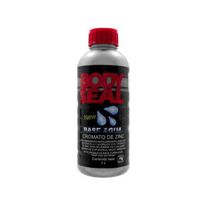 Recubrimiento BODY SEAL cromato de zinc base agua, anticorrosivo, antigravilla y antirruido automotriz 1L
