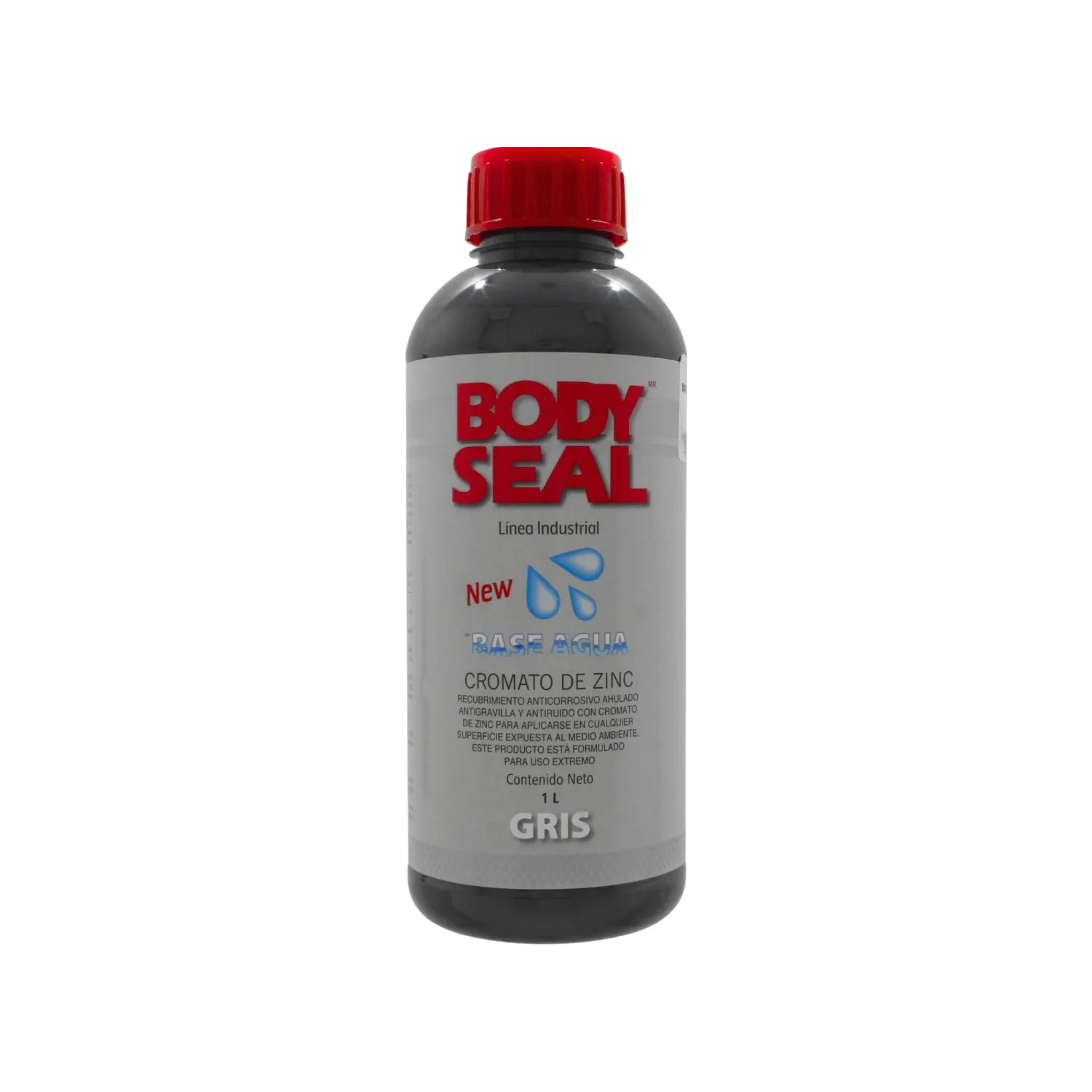 BODY SEAL recubrimiento antigravilla y antirruido gris 1L, base agua con cromato de zinc industrial anticorrosivo
