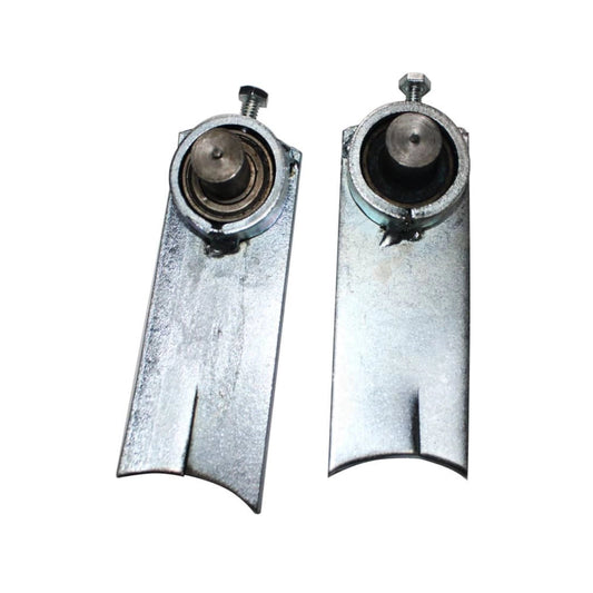 Dos bibeles con balero 5/8" para portones corredizos, herrajes de acero galvanizado para guía superior