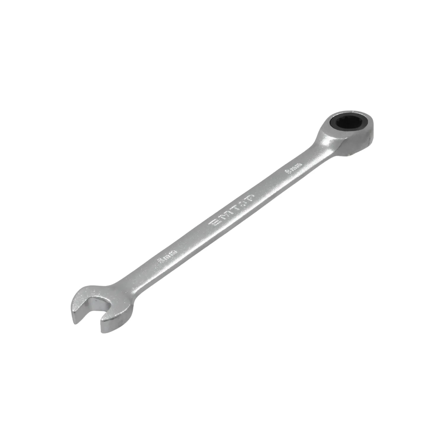 Llave combinada EMTDP 8mm cromada, boca fija y extremo de carraca para aprietes rápidos