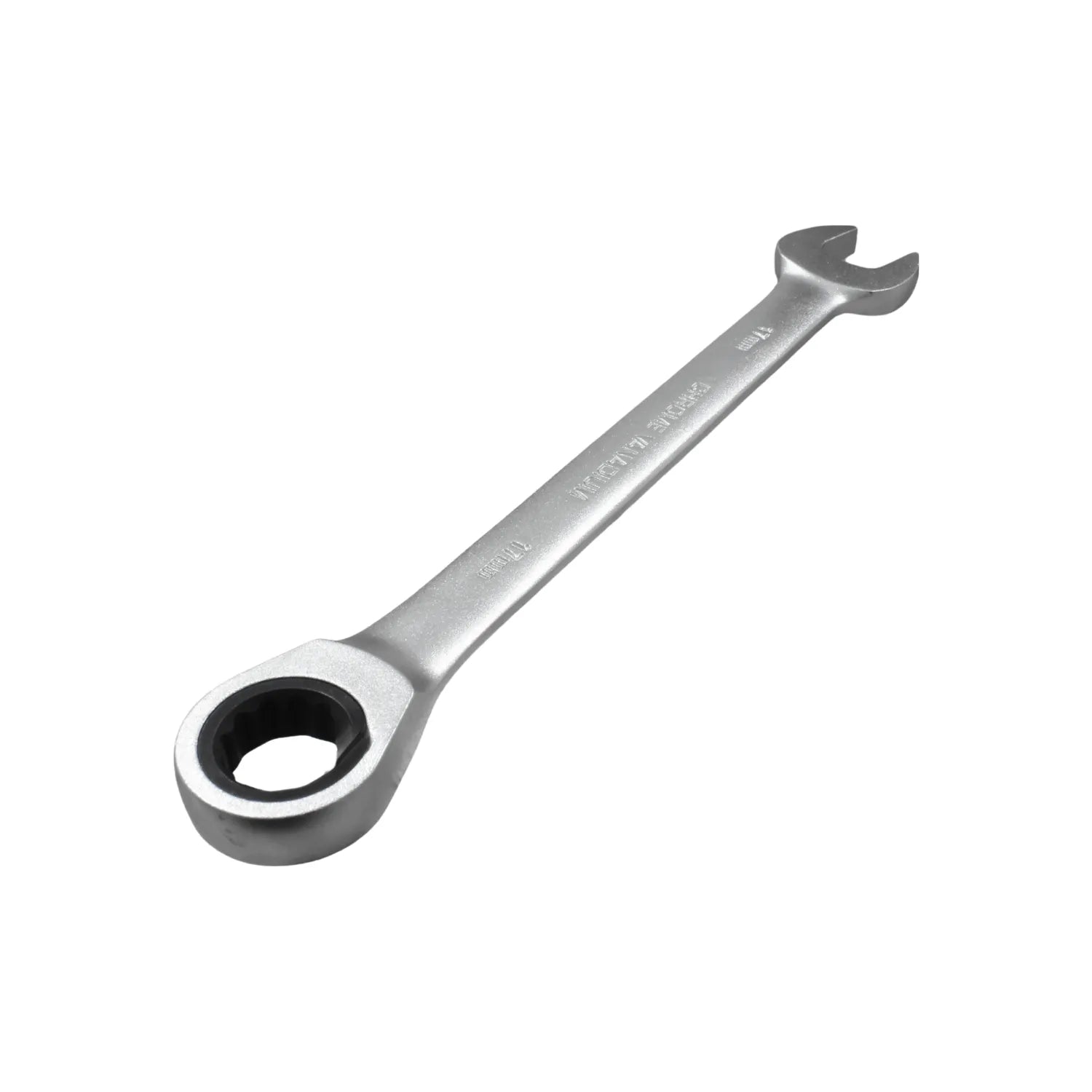 Llave combinada de matraca 17mm, cromo vanadio, para mecánica