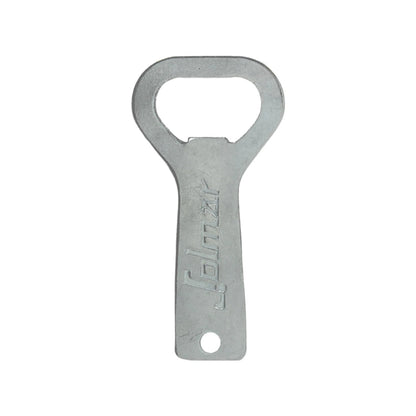 Destapador plano galvanizado Jolmar, abridor de botellas de metal gris para chapas