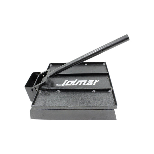 Máquina para hacer tortillas grande Jolmar de metal resistente gris oscuro con mango para prensa manual