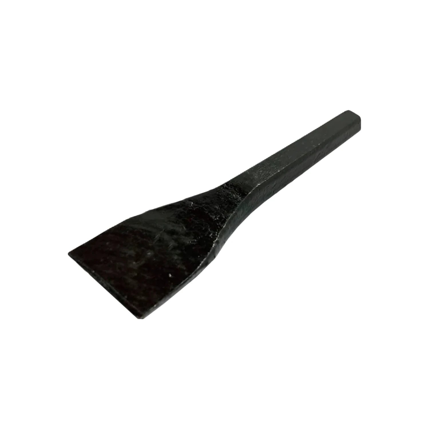 Cincel de acero hexagonal de 3/4" (1.90 cm) con punta plana, herramienta manual para picar y demoler.