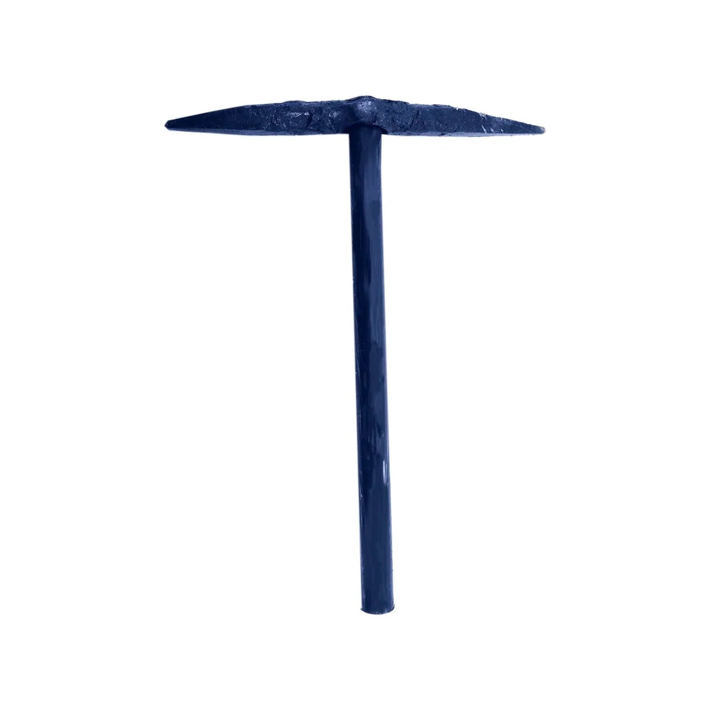 Picoleta azul con punta y cincel para trabajos de jardinería y mampostería