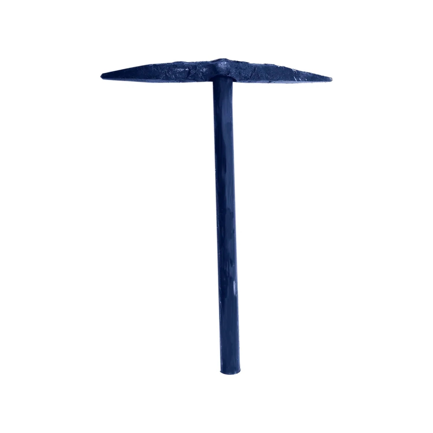 Picoleta azul con punta y cincel para trabajos de jardinería y mampostería