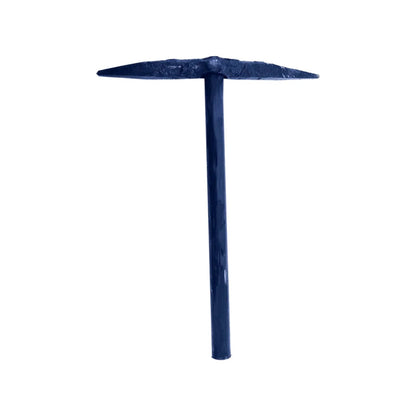 Picoleta azul con punta y cincel para trabajos de jardinería y mampostería