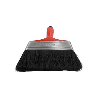 Brocha OPTIMA 4 pulgadas con mango rojo y cerdas negras para pintura, acabados y bricolaje