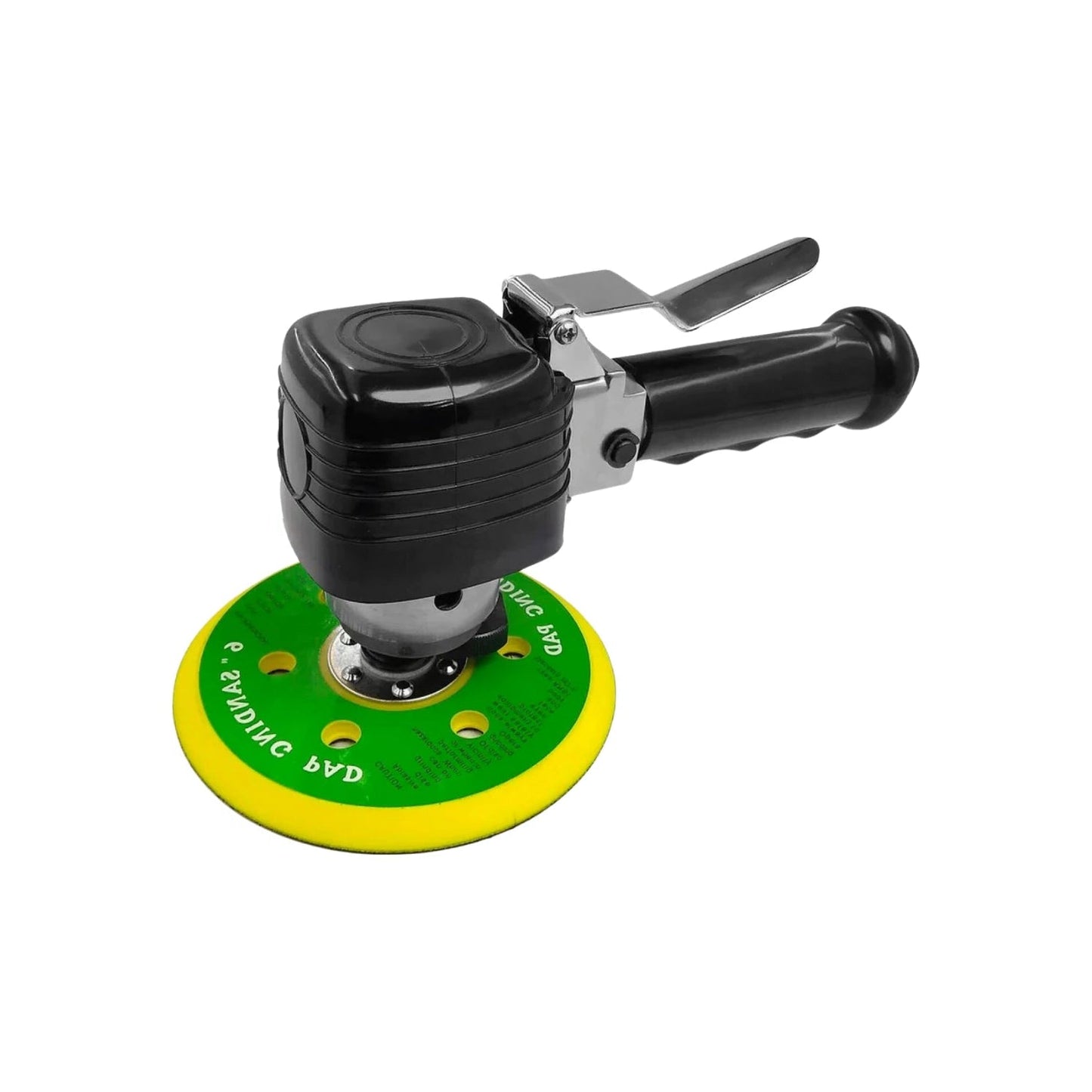 Lijadora orbital neumática negra 6" para pulido y acabado profesional