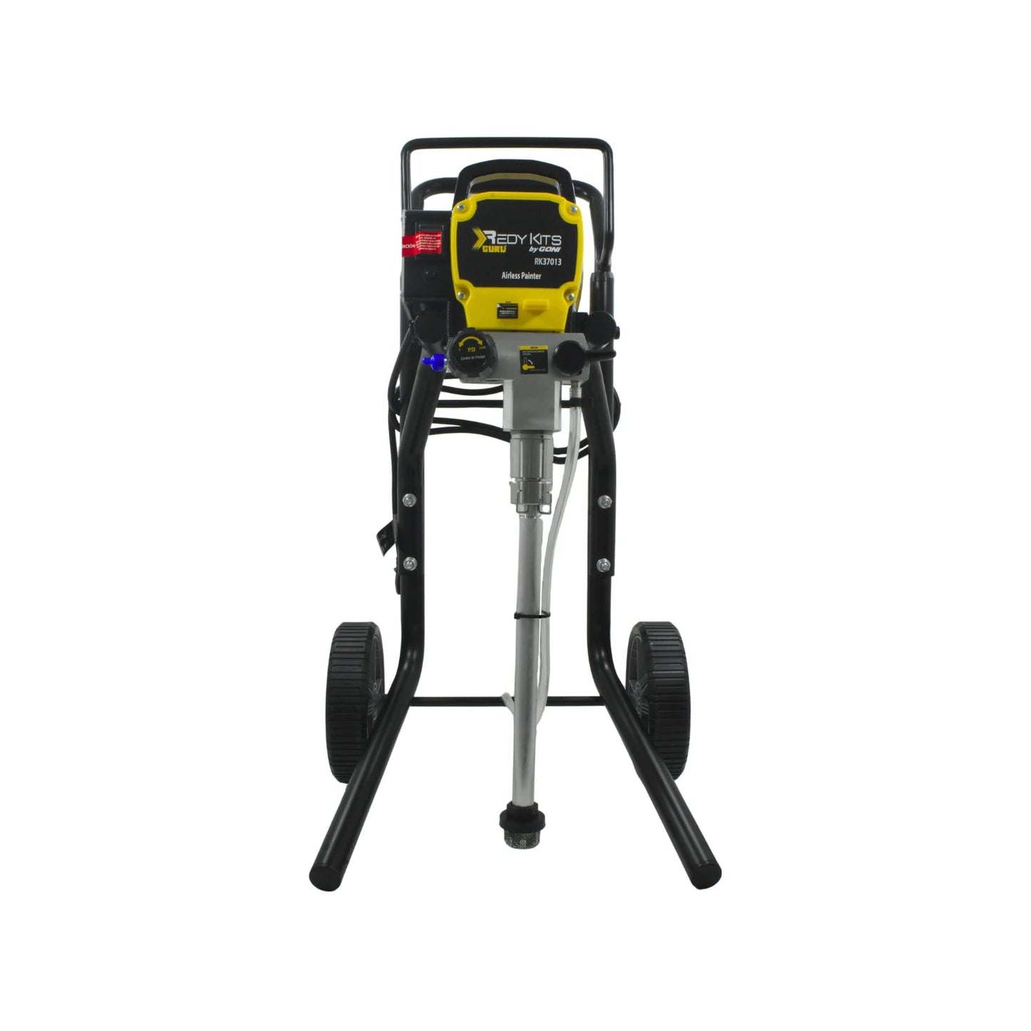Equipo para pintar airless profesional Goni RK37013 Guru amarillo y negro con ruedas, para acabados uniformes