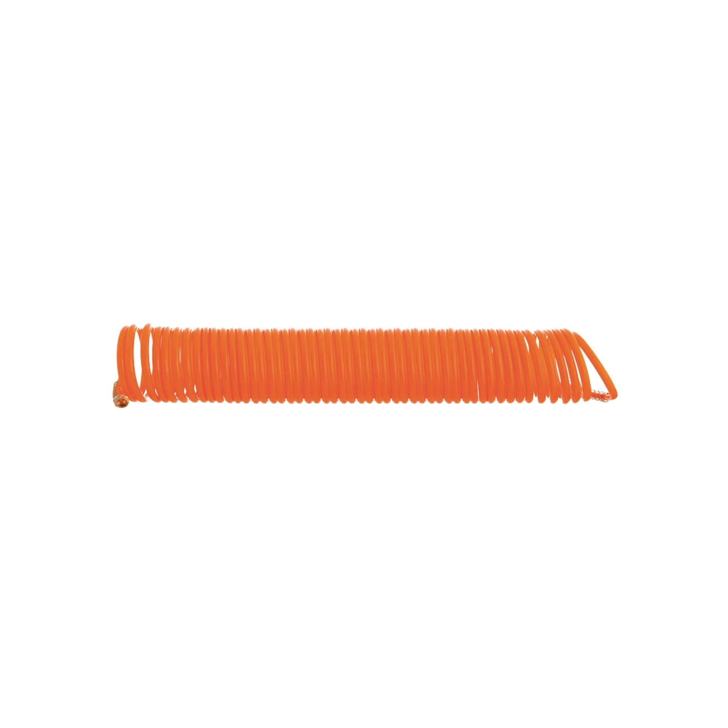 Manguera de aire espiral naranja para compresor 1/4" x 15m para herramientas neumáticas
