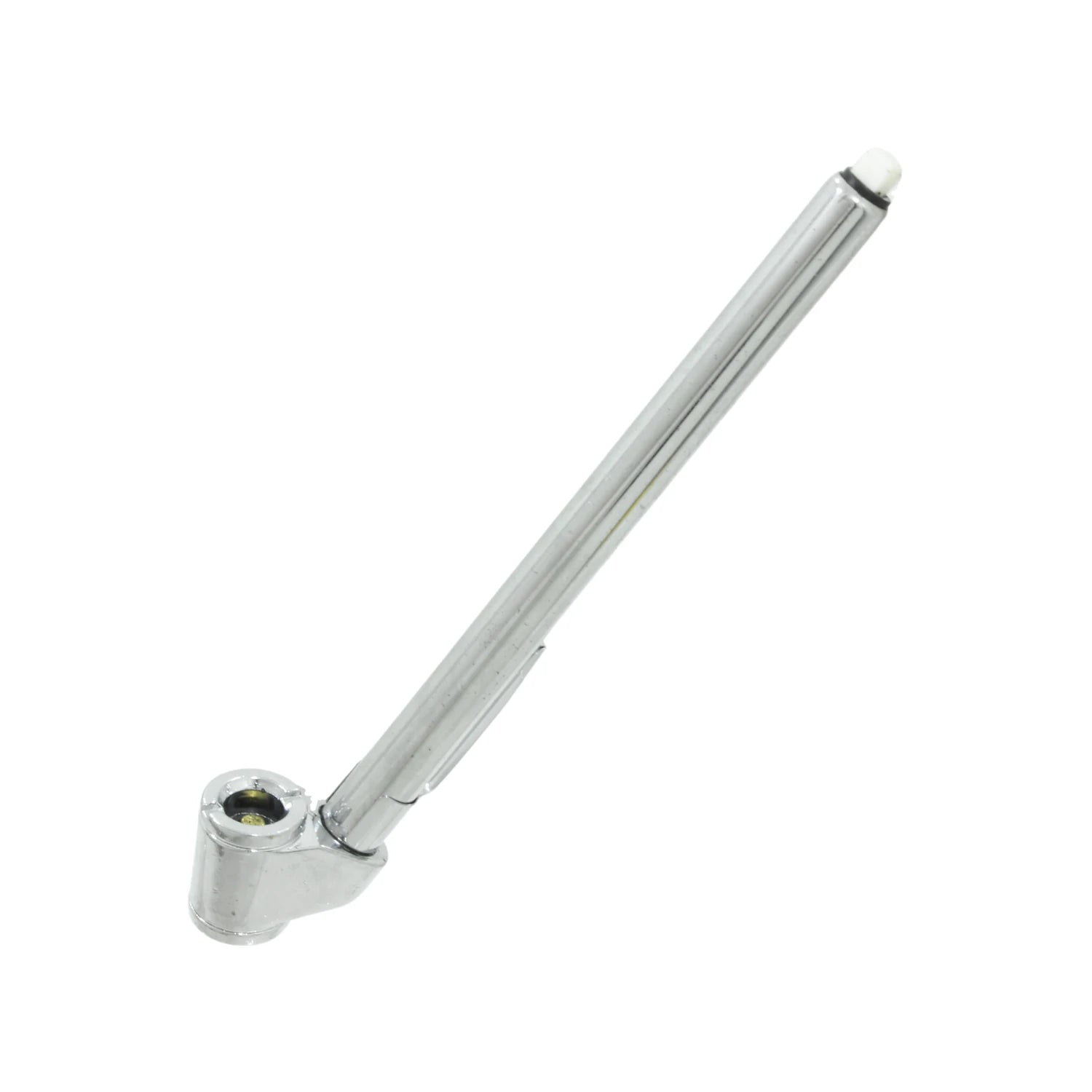Calibrador de presión de neumáticos metálico estilo pluma, medidor de aire cromado para llantas de coche o moto.