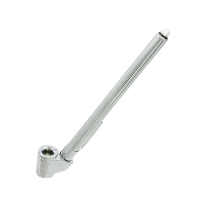 Calibrador de presión de neumáticos metálico estilo pluma, medidor de aire cromado para llantas de coche o moto.