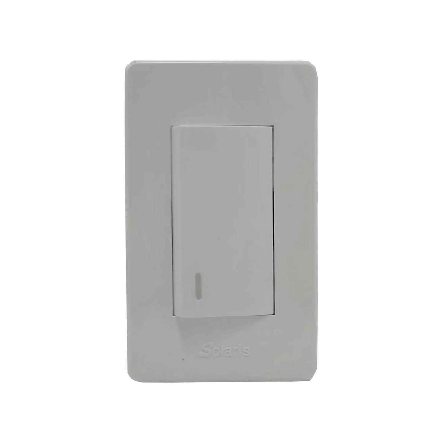 Placa 1 apagador escalera blanca Solaris 861DBC