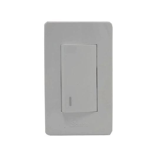 Placa 1 apagador escalera blanca Solaris 861DBC