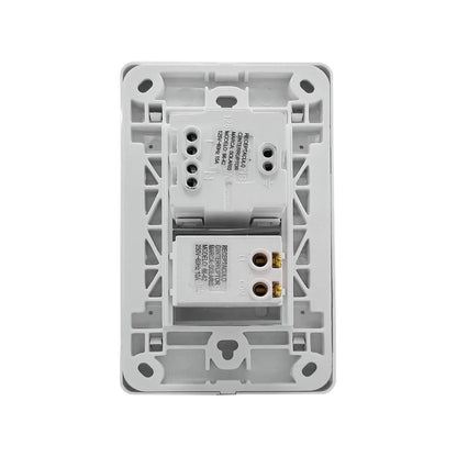 Placa 1 apagador/1 contacto blanca Solaris 8662BC