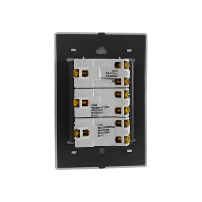 Placa 3 contactos blanca push Solaris L-61-3