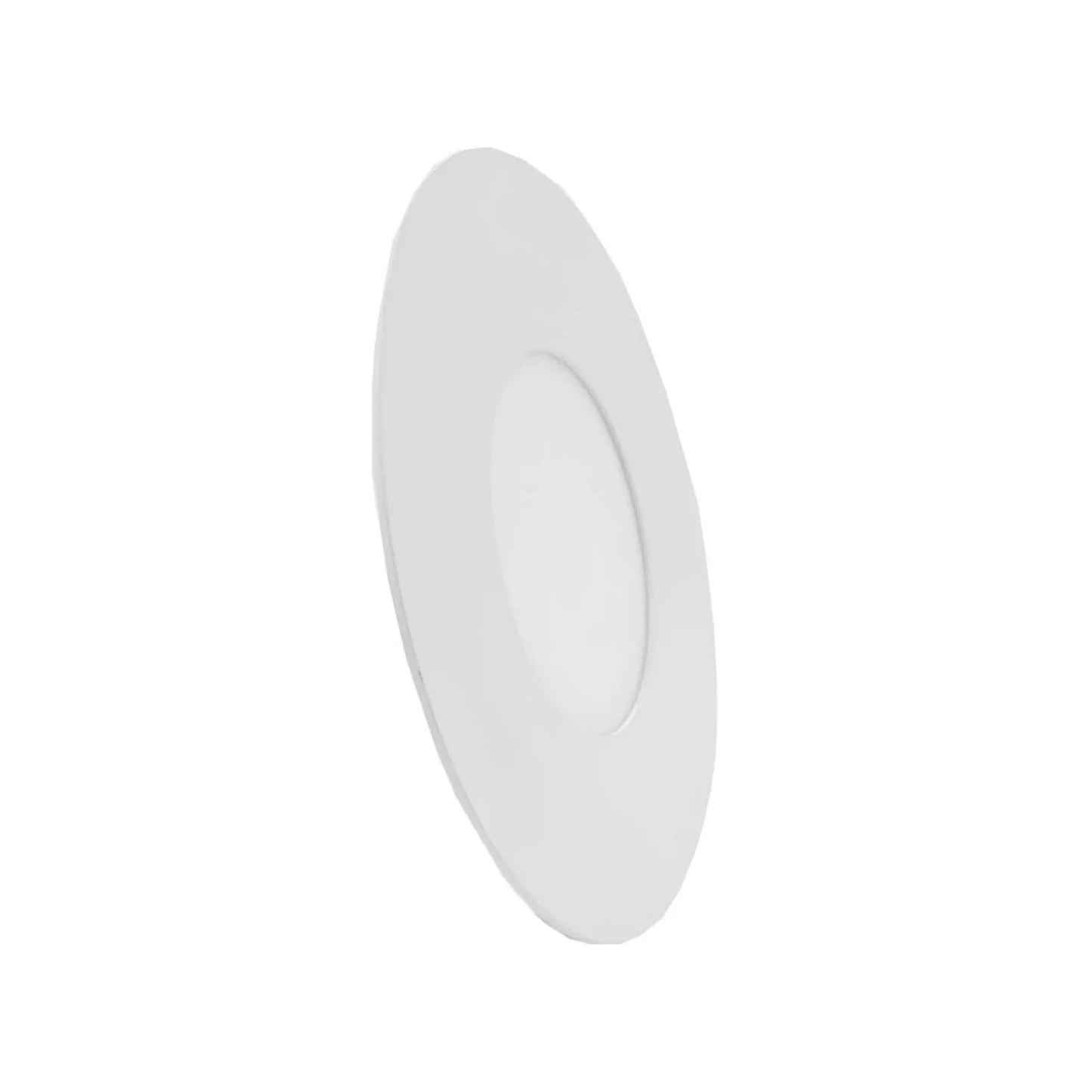 Lámpara panel LED redonda blanca de 12W para empotrar en techo, ideal para iluminación moderna