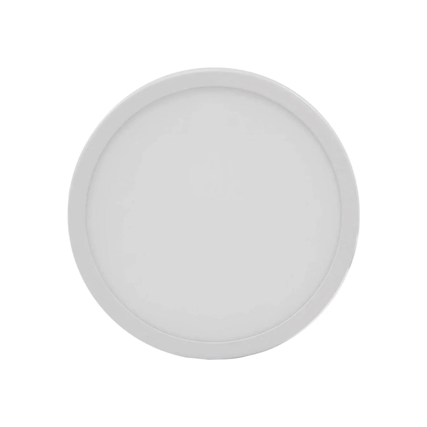 Lámpara panel LED redonda blanca de 15W, empotrable/ajustable para techo